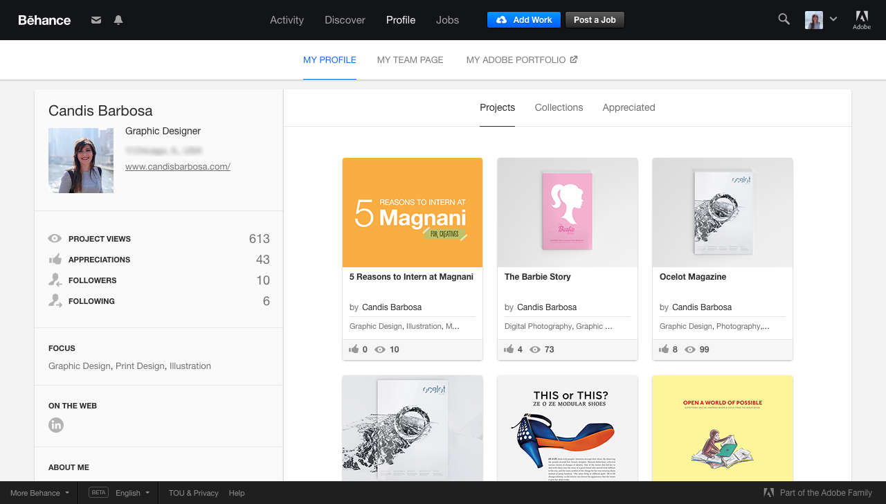 Behance Website